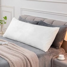 Pillow Cover with Zipper Closure, Super Soft and Cozy Fuzzy Body Bright White