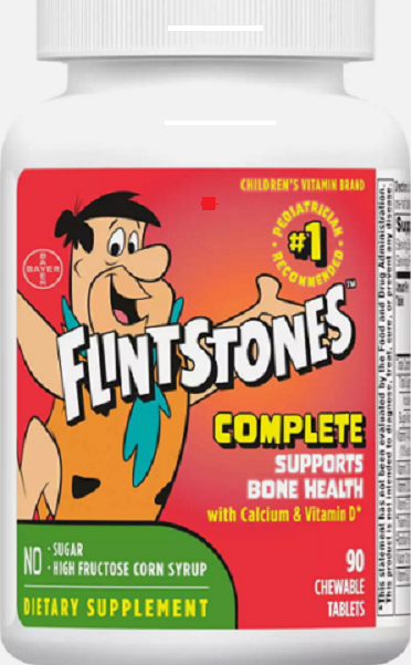 Flintstones Complete Multivitamin Chewable Vitamin 90ct 1/25