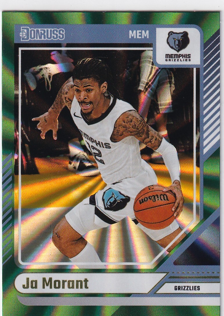 2024-25 Panini Donruss - Ja Morant #66 Holo Green Laser | eBay