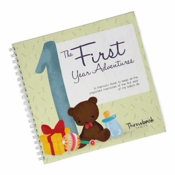 First Year Journals Baby Memory Book Easy to Use Keepsake Scrapbook My