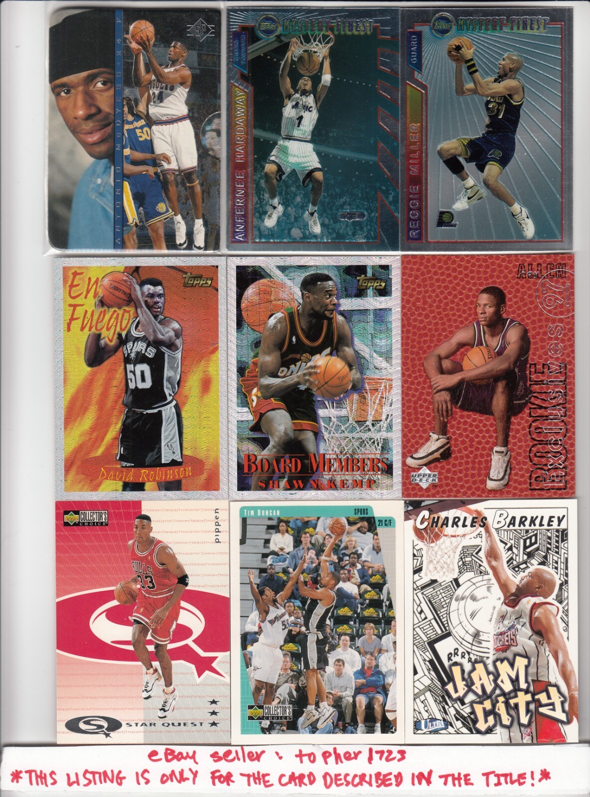 1997-98 Collector's Choice Basketball Base TIM DUNCAN RC #323 Spurs