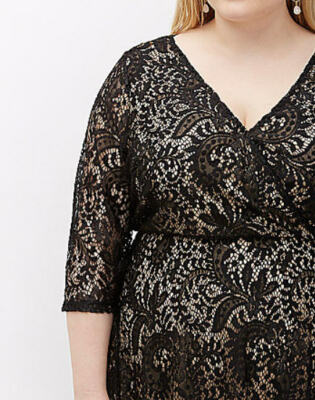 New Lane Bryant Black Lace Dress Fit & Flare Surplice Lined 3X 22 NWT $89 | eBay New Lane Bryant Black Lace Dress Fit & Flare Surplice Lined 3X 22 NWT $89 | eBay