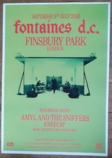 FONTAINES D.C. concert poster – 2025 tour live band music show gig memorabilia