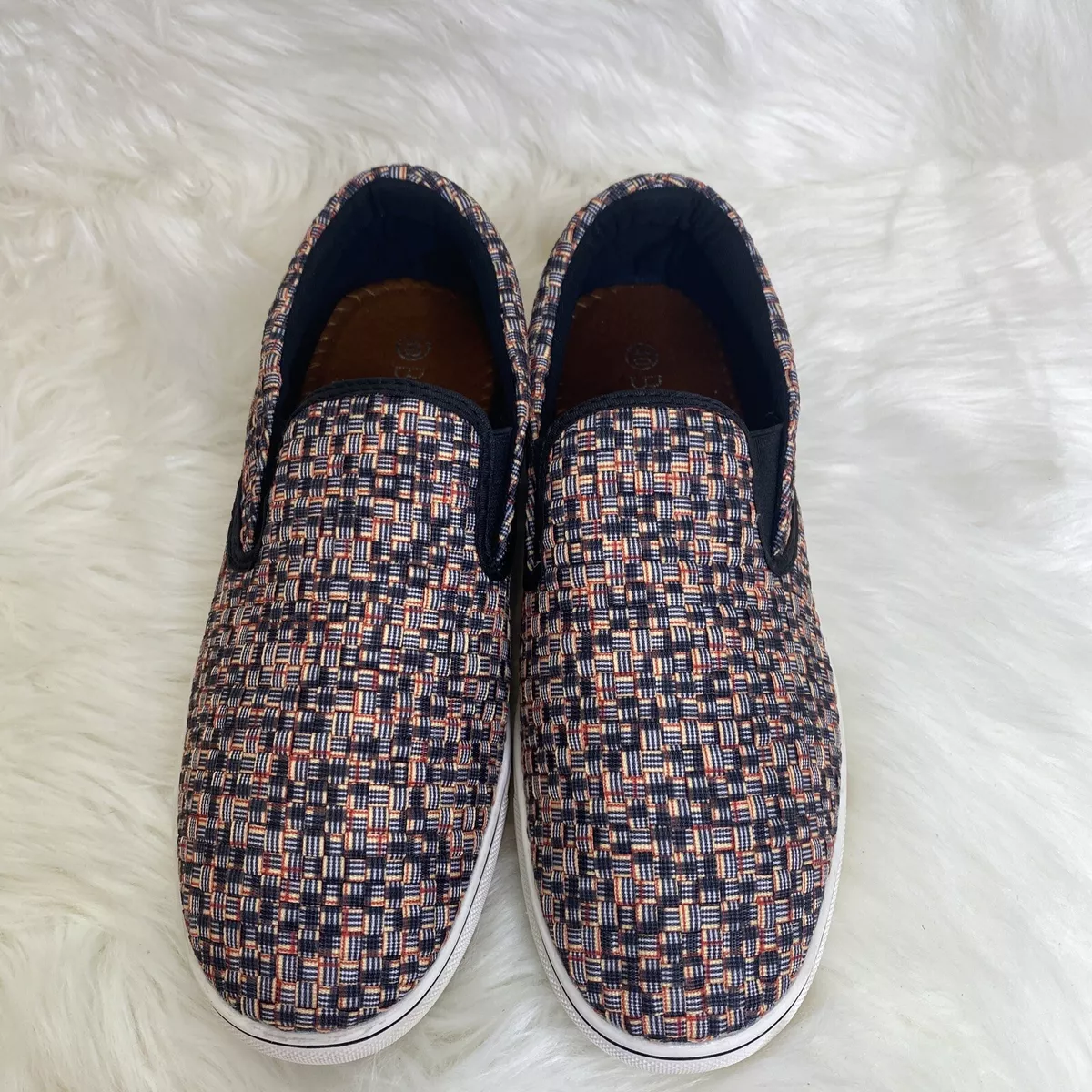 Bernie Mev Mens Shoes Size 40 New York Multi Color Slip On Loafer BM