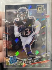2023 Panini Clearly Donruss Tyler Scott #89 Mosaic Holo Rated Rookie RC Bears 🔥