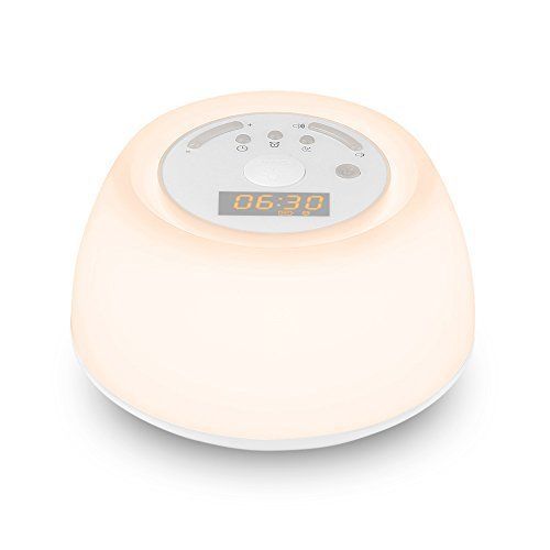 Inlife Wake Up Light Alarm Clock Wireless Mood Light With Sunrise Simulation 5f For Sale Online