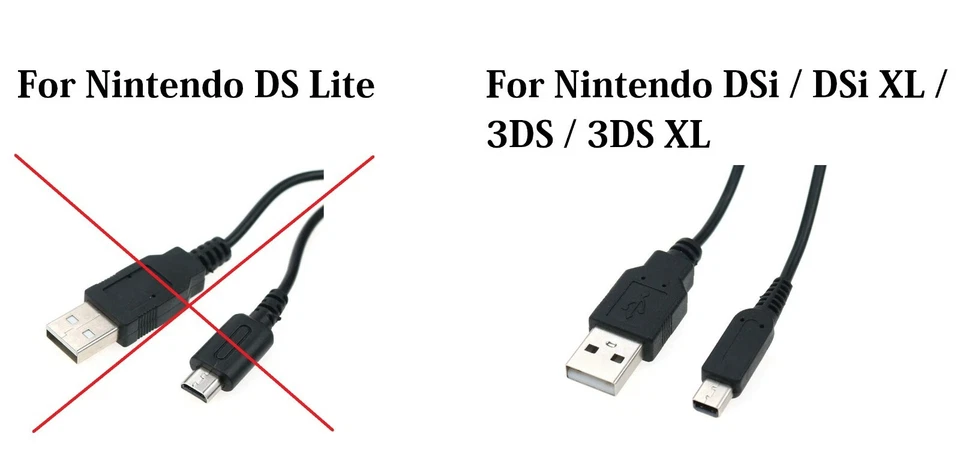Nintendo DSi / DSi XL / 3DS / 3DS XL USB Power Charger Cable - Image 2 of 4