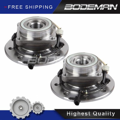 2 Front Wheel Hub Bearing Assembly For 4WD 1995-1999 2000 Chevy GMC K2500 w/ ABS
