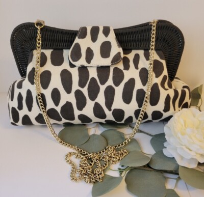 Talbots cow print crossbody bag