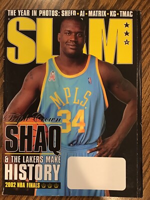 SLAM Basketball Magazine Issue 63 - 2002 -Shaquille Cover + Poster