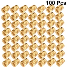 100PCS Brass Threaded Heat Set Insert nut inserts Metal Nut Supplies