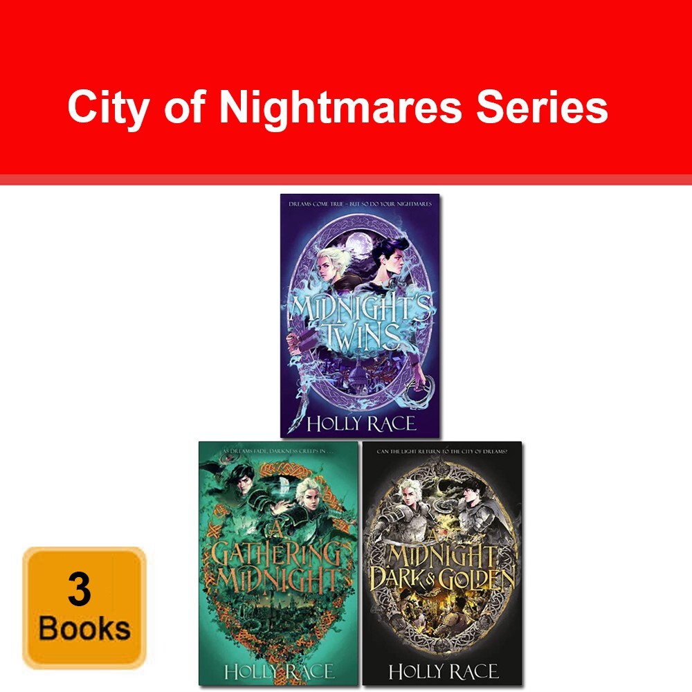 City of Nightmares Series 3 Books Collection Set by Holly Race Midnight's Twins