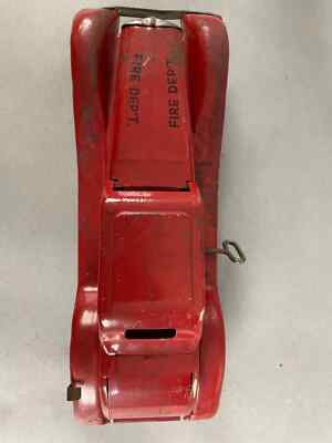 Voiture Miniature Girard Fire Chief Siren – Coupé Rouge Foncé – Vintage USA