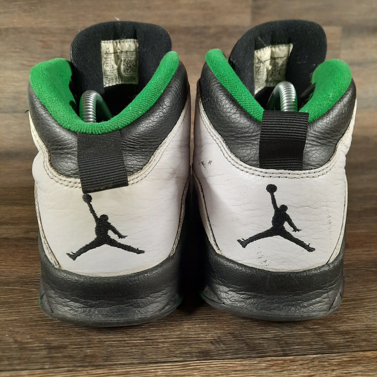 Nike Air Jordan 10 Retro Seattle Men's Size 9.5 Green White