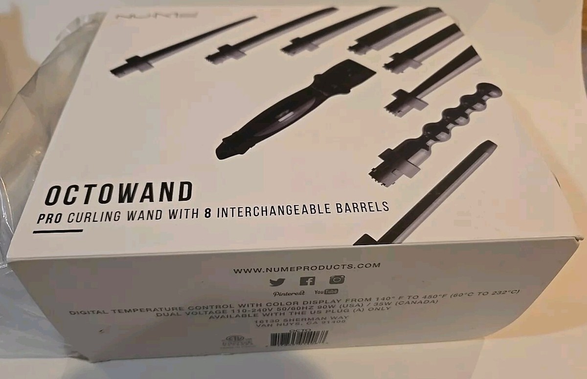 BRAND NEW NuMe Octowand Curling Iron BRAND NEW) Nume Octowand Pro Curling Wand - 8  main image 3