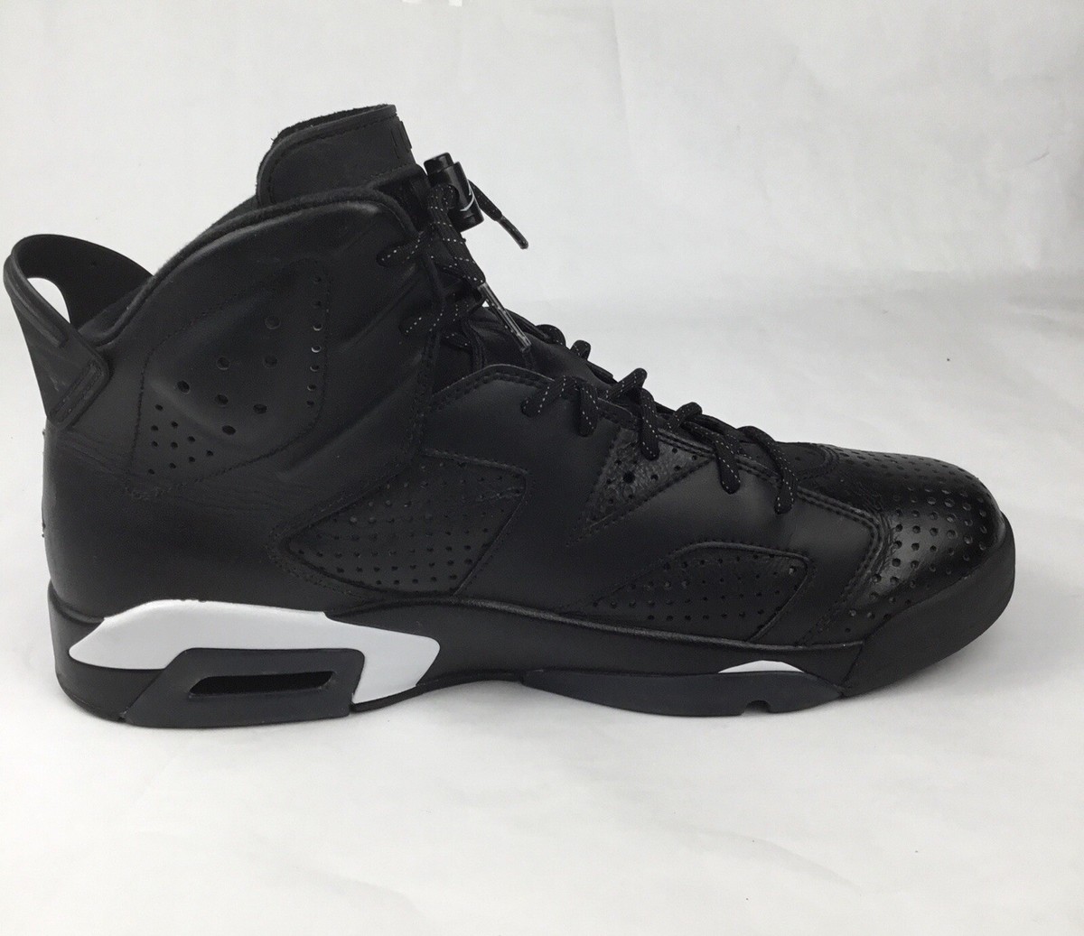 Size 11.5 - Jordan 6 Retro Black Cat 384664-020 2016 Black/Black