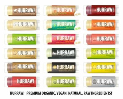 Hurraw! Premium Bio veganer roher Lippenbalsam - alle Geschmacksrichtungen