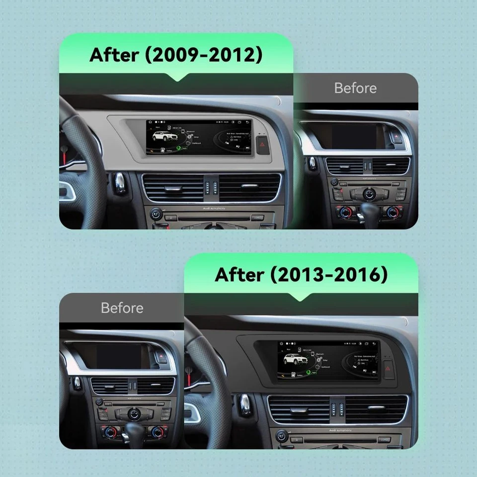 8.8" Android 14 Autoradio Für Audi A4/A5 B8 S4 S5 2009-2012 CarPlay 8-Kern 128GB - Bild 2 von 4