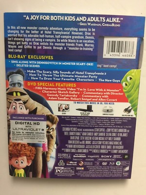 Hotel Transylvania 2 (Blu-ray/DVD, 2016, 3D, UV) NEW w/lenticular