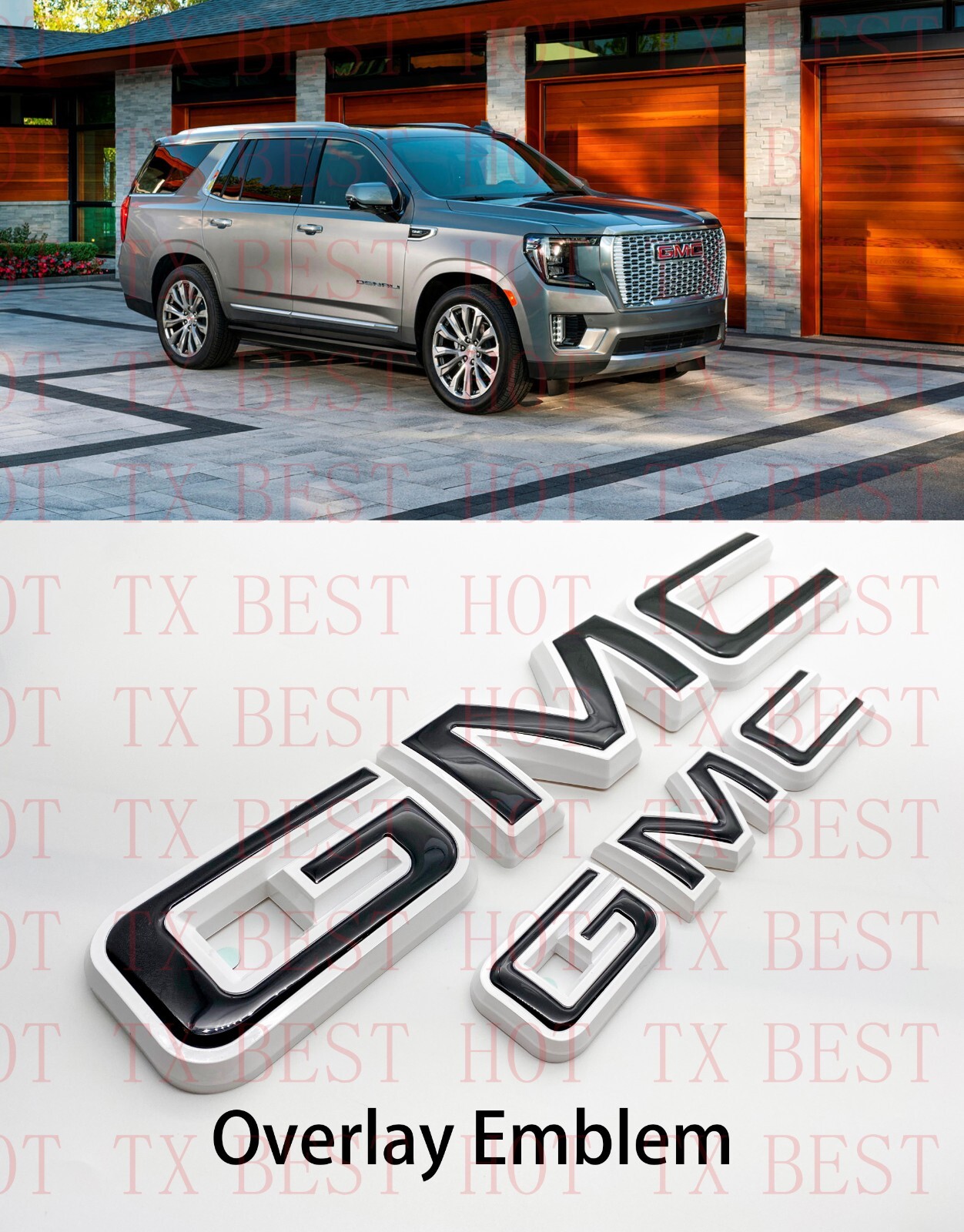 4PCS Set GMC 2021-2025 Yukon Yukon XL Door & Rear Gloss Black AT4 - Foto 2