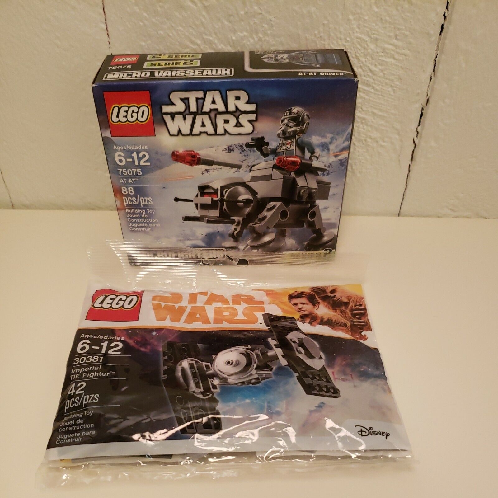 Lego Star Wars Micro Fighters Series 2 AT-AT 75075 & Imperial TIE Fighter 30381