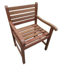 Poltrona panca in legno 1 posto con braccioli Rosemont da esterno giardino