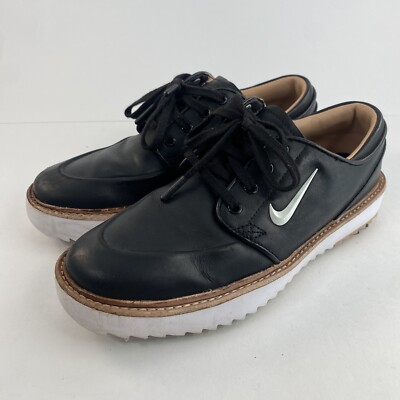 Nike Mens 7 Janoski Golf Shoes G Tour Leather Spiked Black BV8070