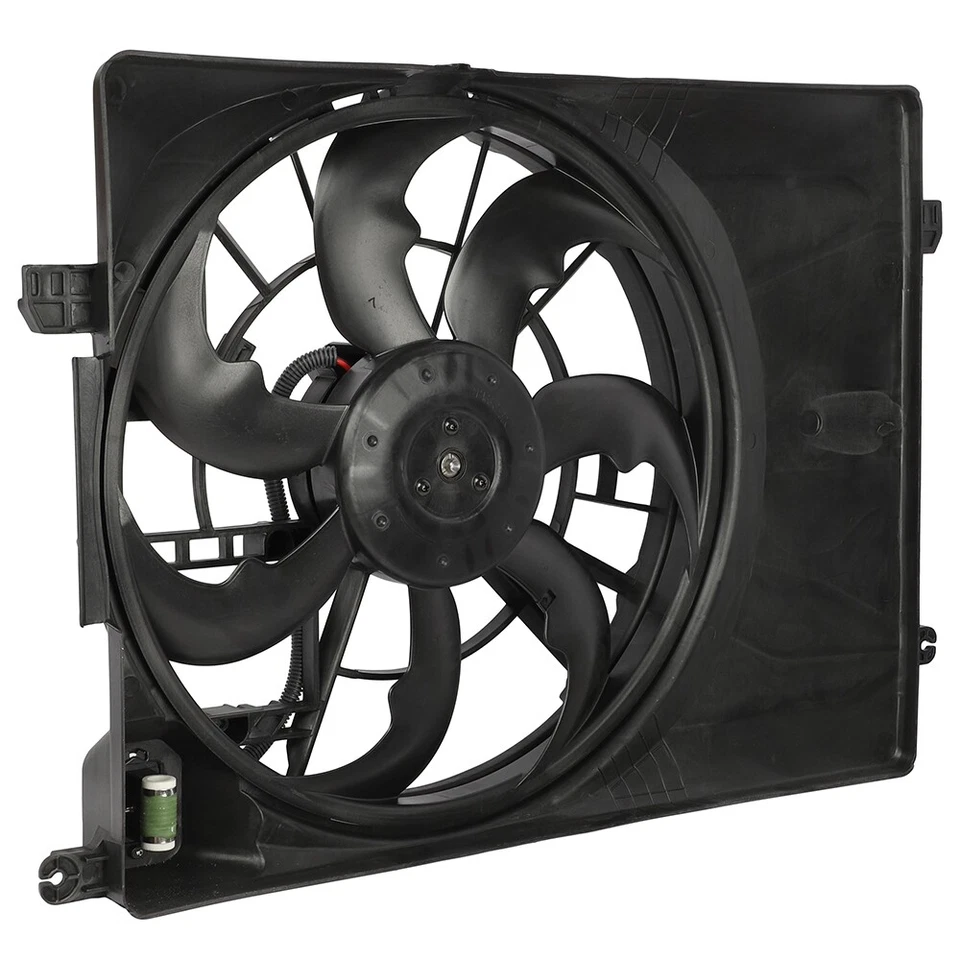 Conjunto de ventilador de refrigeración de radiador eléctrico de 1 pieza para Hyundai Tucson 2016-2018 izquierdo Foto 4 de 4