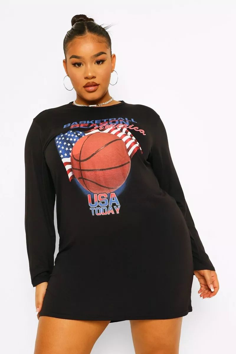 Basketball oversized t shirt dress 2025