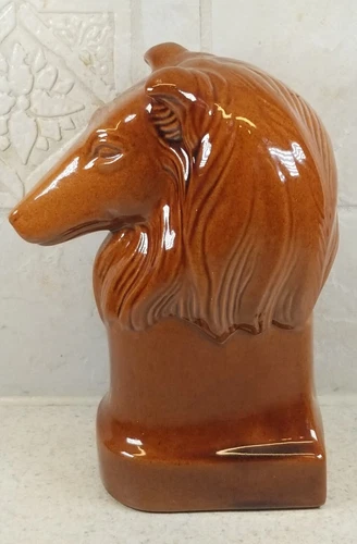 Rare FRANKOMA Pottery Collie Club of America Bernard Frazier Collie Head Trophy