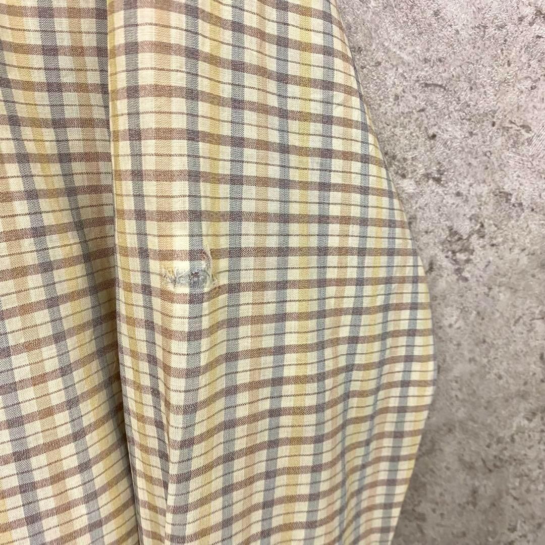 Rare Yves Saint Laurent Beige Check Blouson Jacket W63cm L66cm Sleeve55cm Rare thumbnail 10