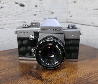 Praktica MTL 3 Camera W/ Pentacon Multi Coated Lens Auto 1.8/50