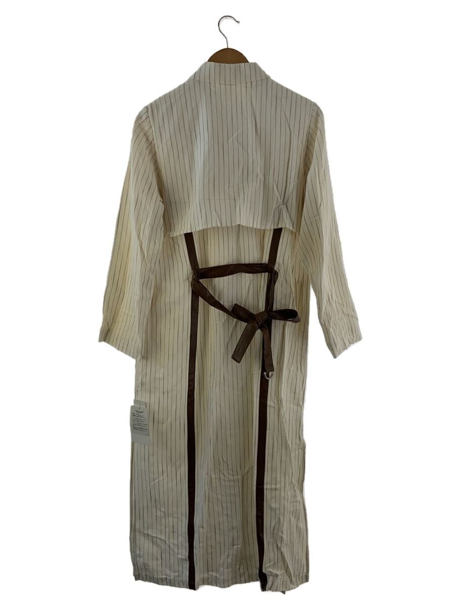 AMERI Sten Collar Coat M Cotton White Classic Tre… - image 2