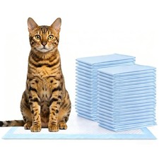 Cat Pee Pads, With Breeze Litter System, Leak-Resistant Disposable Pee Pad fo...