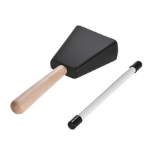 Metal Steel Cowbell Mallet With Stick Drum Percussion Instrument Musical Gift