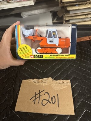 1/36 scale Corgi toys 1110 JCB 110B Crawler loader tracked loader RARE ORANGE