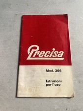Manuale Precisa Mod 366 Calcolatrice Vintage Epoca Collezione 