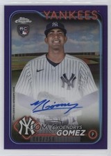 2024 Topps Chrome Update Purple Refractor 80/250 Yoendrys Gomez #RA-YG Auto 14md