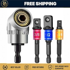 Impact Grade 105&deg; Angle Drill Attachment Socket Adapter Driver Extension