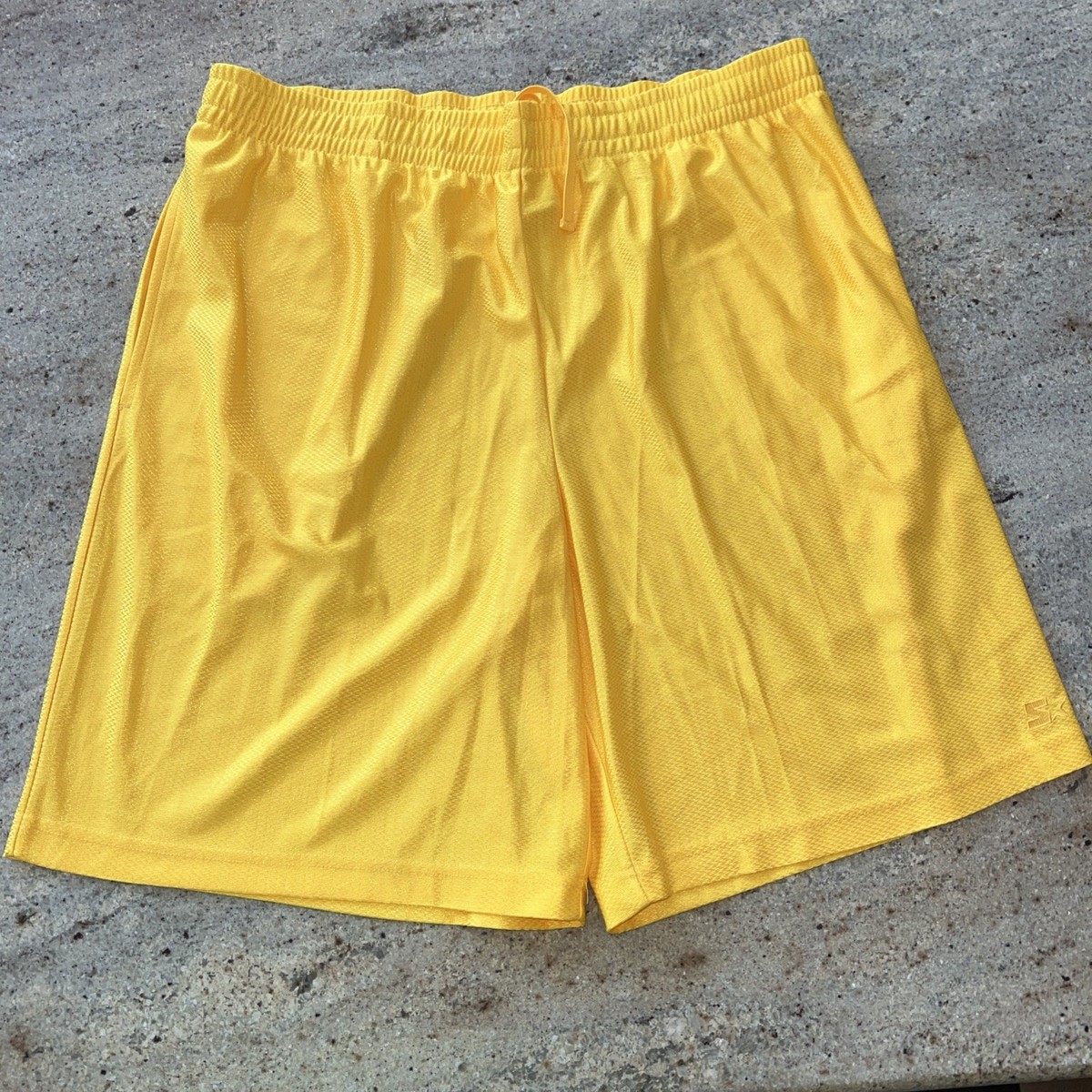 Mens Starter Dazzle Basketball Shorts Yellow Size L Y2K | eBay