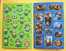 Despicable Me Minion Made Sticker Sheet. Lot of 2
