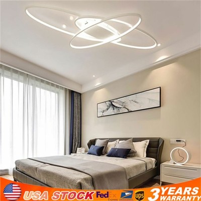 Geometric LED Ceiling Light Living Room Chandelier Flush Mount Lamp Fixture