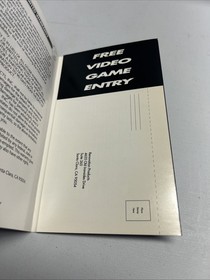 road avenger sega cd Manual Only With Registration Card