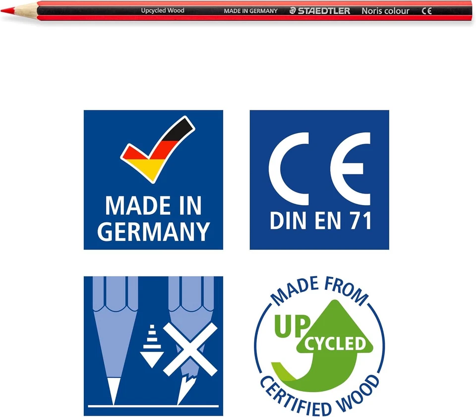 Staedtler 185 C24 Noris Colour Colouring Pencil - Assorted Colours - Image 4 of 4