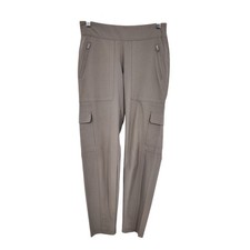 Athleta Chelsea Taupe Cargo Pocket Pull On Elastic Waist UPF 50 Pants Size 2