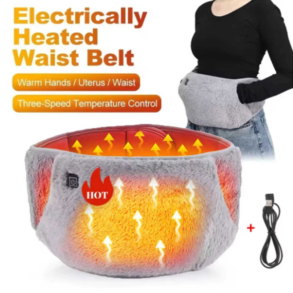 HAILICARE Electric Heating Pad Waist Belt for Period Pain, Back Pain & Cramps Hand Warmer