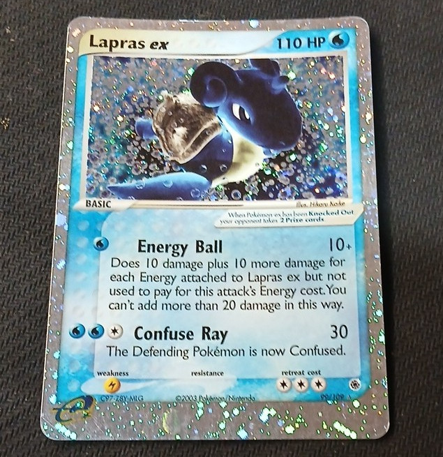Pokémon TCG Lapras ex Ruby and Sapphire 99/109 EX Holo 110HP EN