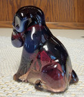 Boyd Art Glass POOCHE Dog in CRANBERRY#136 Made8-13-01 — photo 2