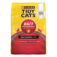 Tidy Cats 24/7 Performance Non-Clumping Cat Kitty Litter for Multiple Cats-25lbs
