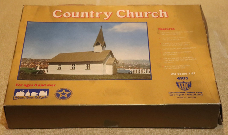 Vintage Country Church Building Kit #4105 IHC